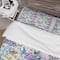 Designart 'Blue Bird And Blue and Purple Blossoming Flowers' Floral Bedding Set - Duvet Cover & Shams